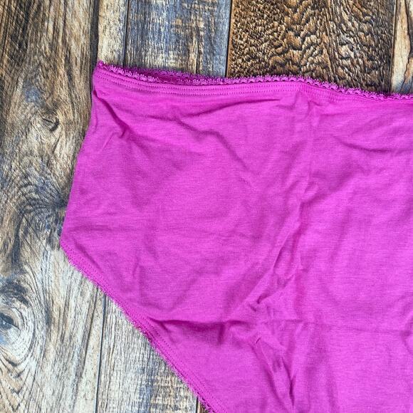 Victoria's Secret Women's XXL Pink Stretch Cotton Modal Elastane Hiphugger Panty - Picture 12 of 15
